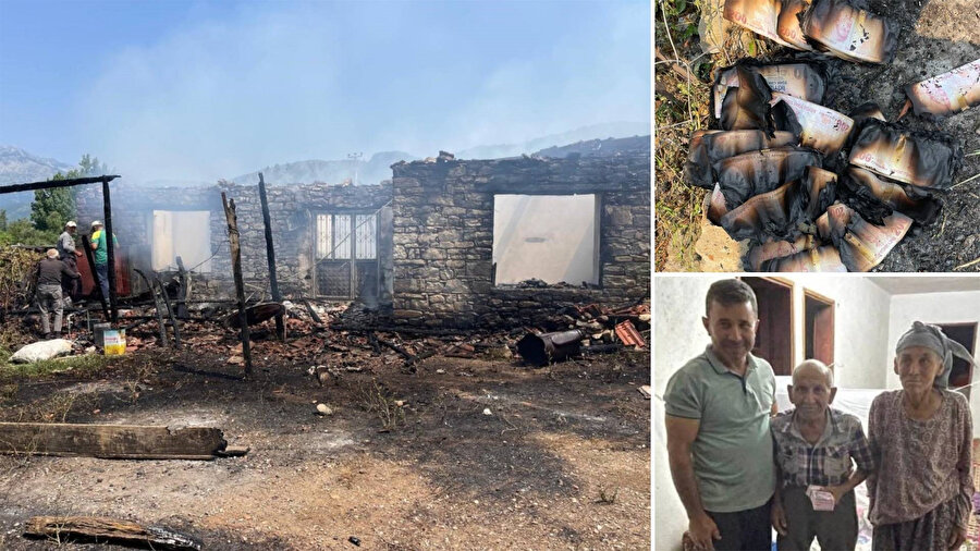 Yangında 80 bin lirasını kaybeden yaşlı adamın parası yenisiyle değiştirildi.