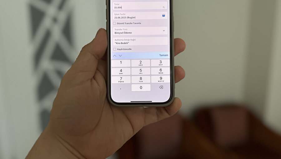 Banka hesapları üzerinden kira ücreti gönderme işlemleri 