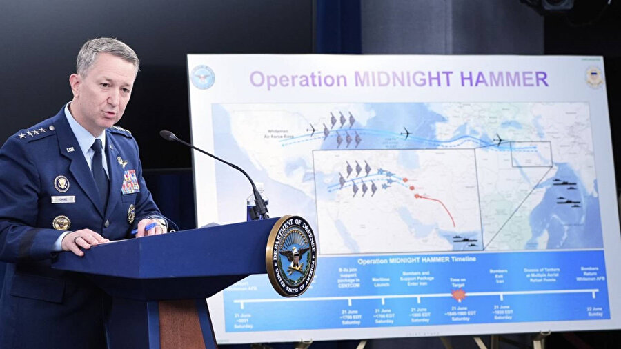 ABD Hava Kuvvetleri'ne ait ​'Gece Yarısı Çekici' operasyonunun detayları belli oldu: İşte takip ettikleri rota