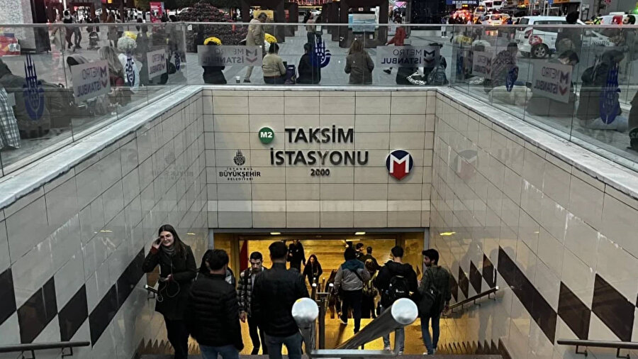 ​Taksim ve Şişhane metro istasyonları ikinci bir duyuruya kadar kapalı