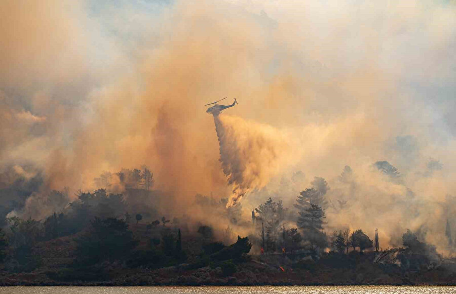 Yangın söndürme çalışmaları