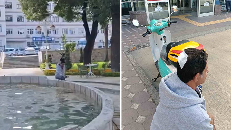 Karga sürüsü bir vatandaşa saldırdı