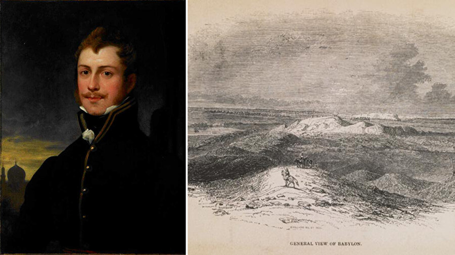 Claudius James Rich ve onun kaleminden Babil tasviri.