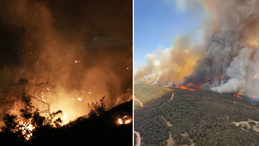 İzmir'de yangın: Ekiplerin müdahalesi 19 saattir devam ediyor