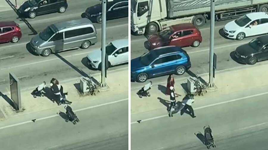 Bursa'da dilenciler kavgası