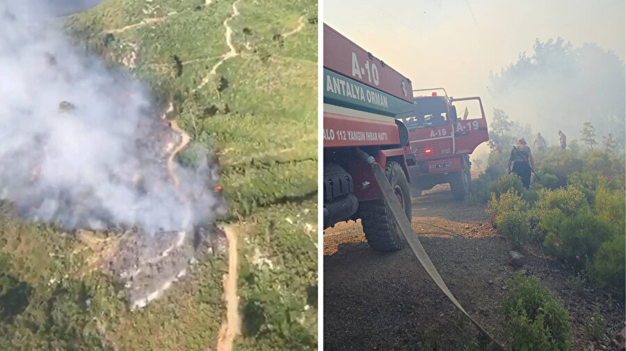 Antalya'da orman yangını