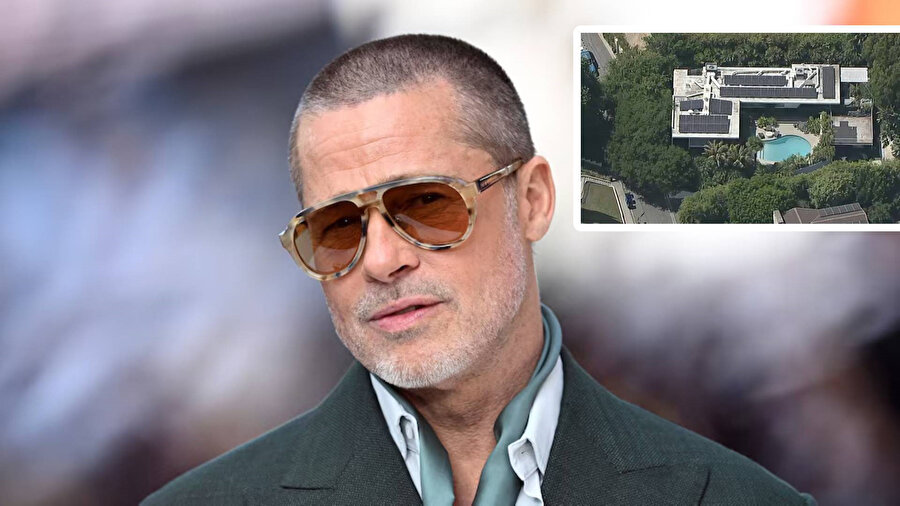 Brad Pitt'in evi soyuldu
