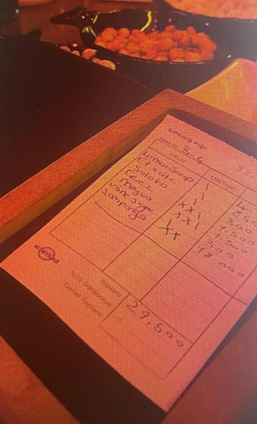 Dolandırıcların kurbnalrı ödemeye zorladığı adisyon