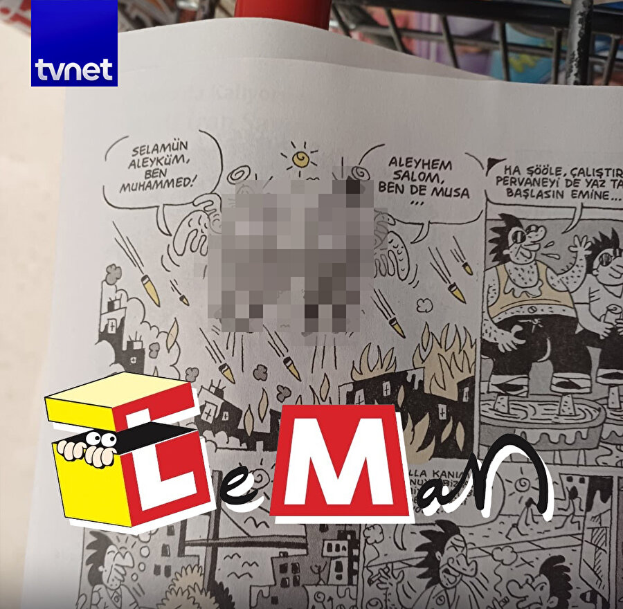 Leman'dan alçak hamle: Hz. Peygamberi karikatürize ettiler