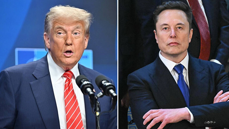​ABD Başkanı Donald Trump ile iş insanı Elon Musk