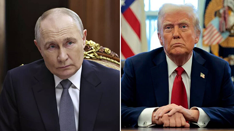 Rusya Devlet Başkanı Vladimir Putin ile ​ABD Başkanı Donald Trump