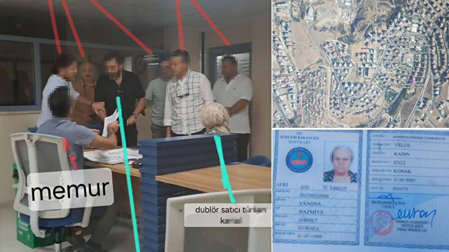 Tapu dairesinde dublörlü satış oyununa suçüstü.