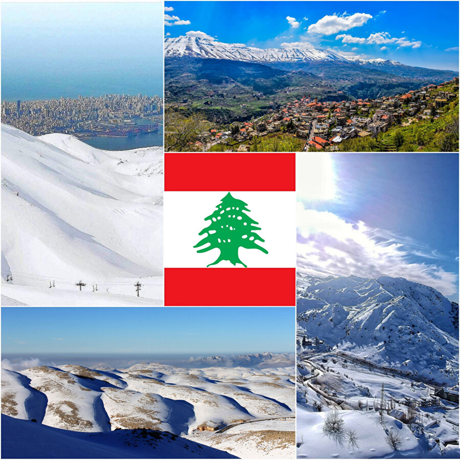 Beyaz ülke Lübnan.