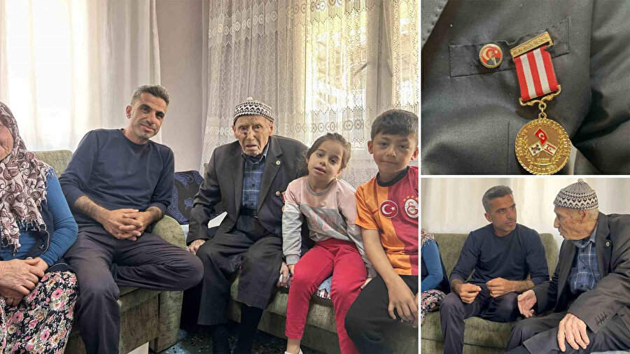 103 yaşındaki Kore gazisi torununun torununu gördü
