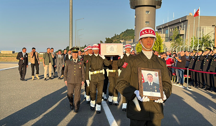 Şehit Uzman Çavuş Obi'nin cenazesi memleketi Ordu’ya getirildi