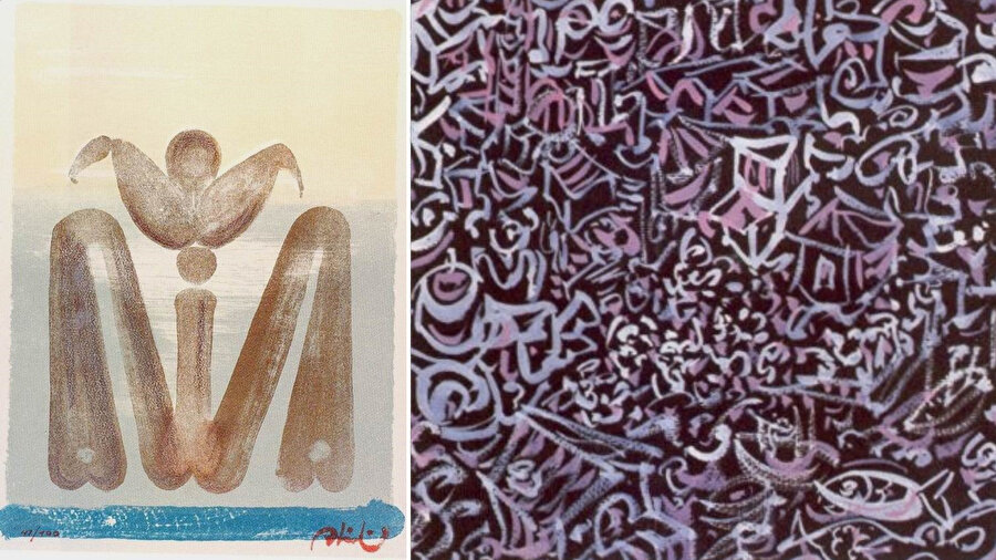 Abidin Dino özelinde çağdaş Türk resminde kaligrafi