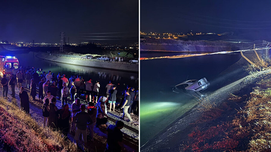 ​Kahramanmaraş'ta feci kaza: Sulama kanalına düşen otomobilde baba ve oğlu hayatını kaybetti