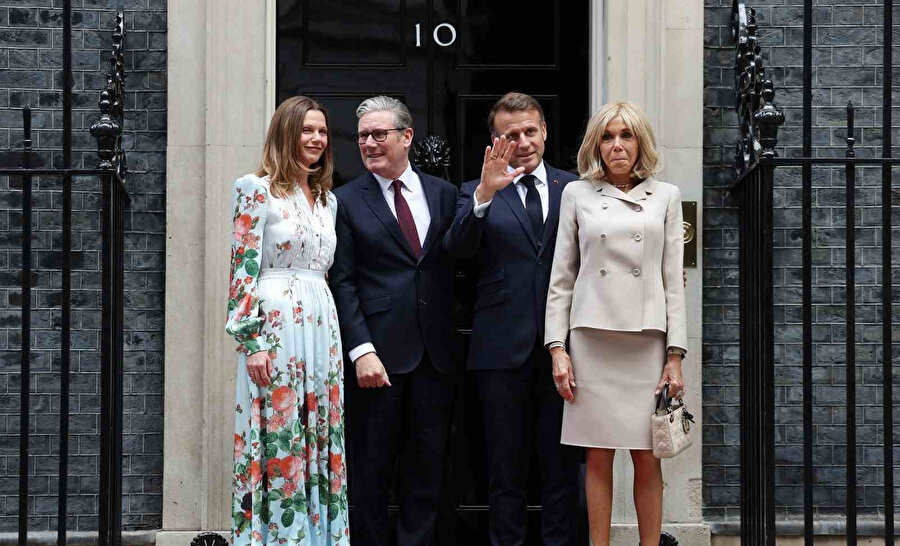 Fransa Cumhurbaşkanı Macron ile İngiltere Başbakanı Starmer ile görüştü: