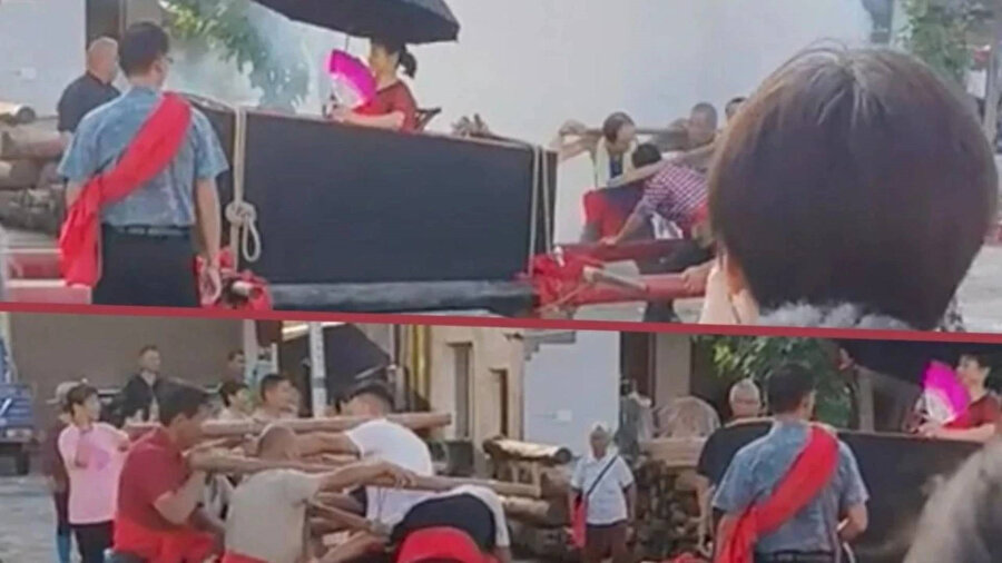 ​Annesini tabutun içine oturtup 16 erkeğe taşıttı: Sebebi sonradan öğrenildi