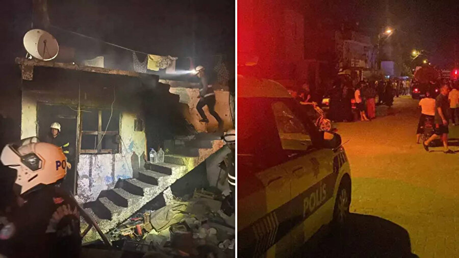 Babasının evini yaktı, alevler bir eve daha sıçradı; mahallelinin saldırdığı şüpheliyi polis kurtardı
