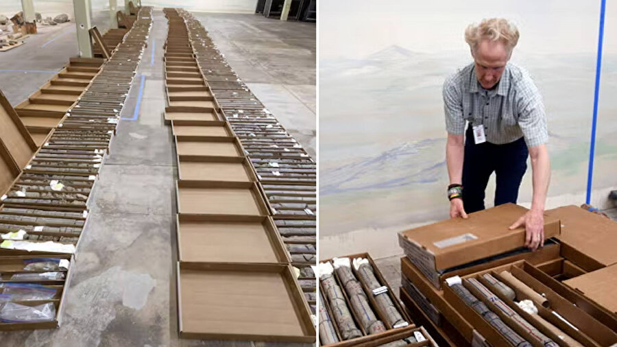 Müze otoparkının altında dinozor fosili bulundu.