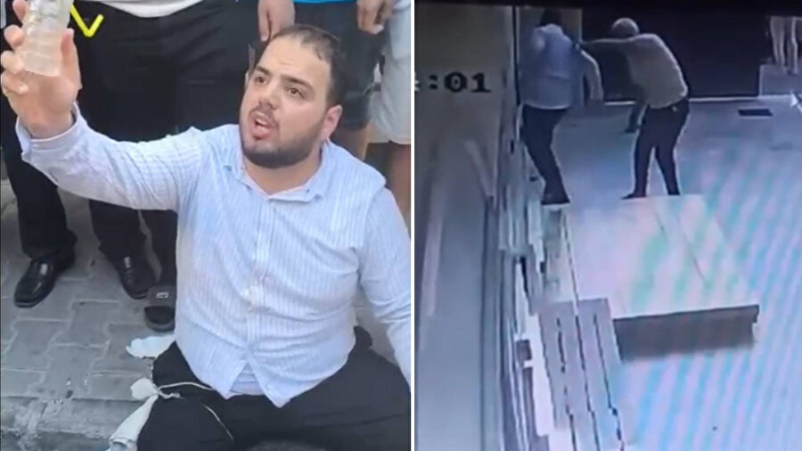 Cami avlusunda müezzini bıçakladı: O anlar güvenlik kamerasına yansıdı