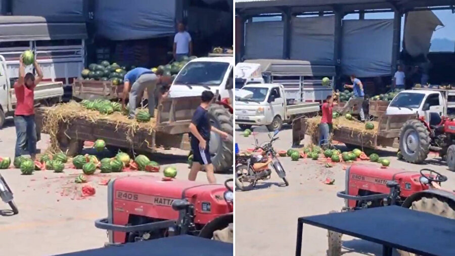 ​Karpuzları yere atıp parçalamışlardı: Üreticilere rekor ceza yolda