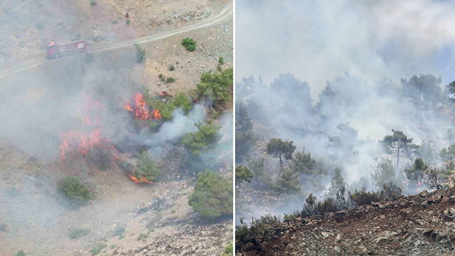 Adıyaman'da ormanlık alanda çıkan yangın kontrol altına alındı