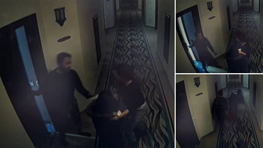 Kartalkaya yangınında otelin sahibinin ailesiyle kaçtığı görüntüler