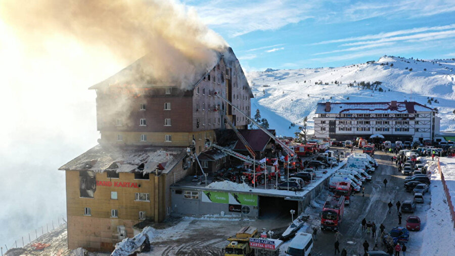 Kartalkaya'daki Grand Kartal Otel yangını