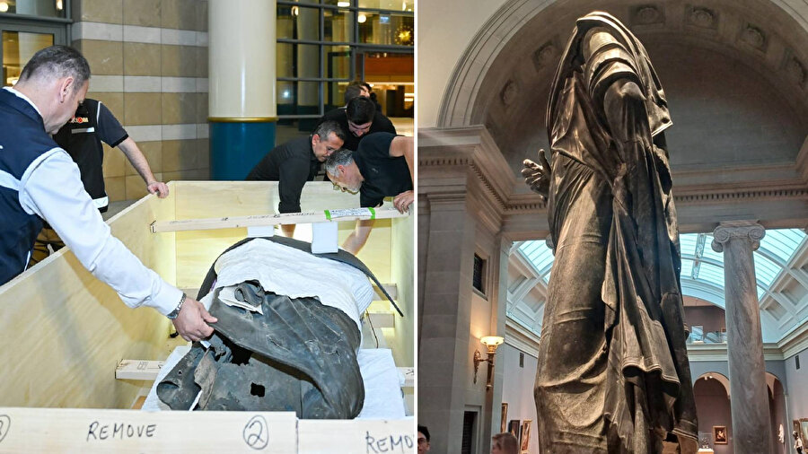 Marcus Aurelius 65 yıl sonra Türkiye'ye getirildi