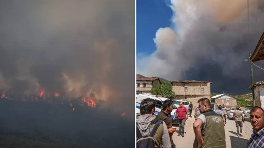 Sakarya’daki orman yangını Bilecik’e sıçradı.