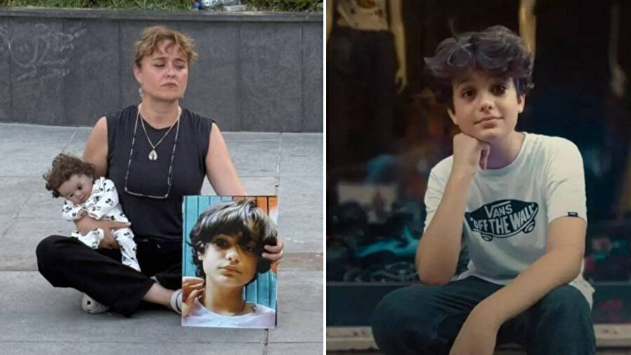 ​Mattia Ahmet Minguzzi'nin annesi oturma eyleminde