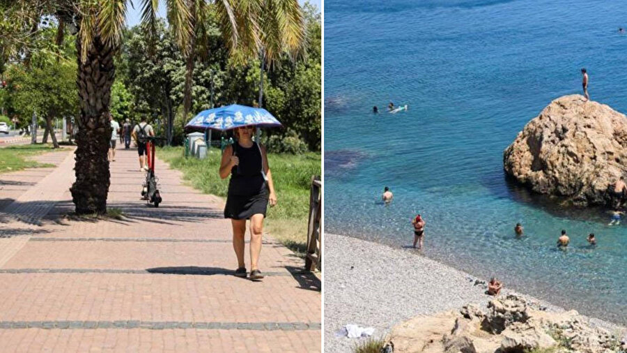 Antalya'da 95 yılın temmuz sıcaklık rekoru kırıldı.