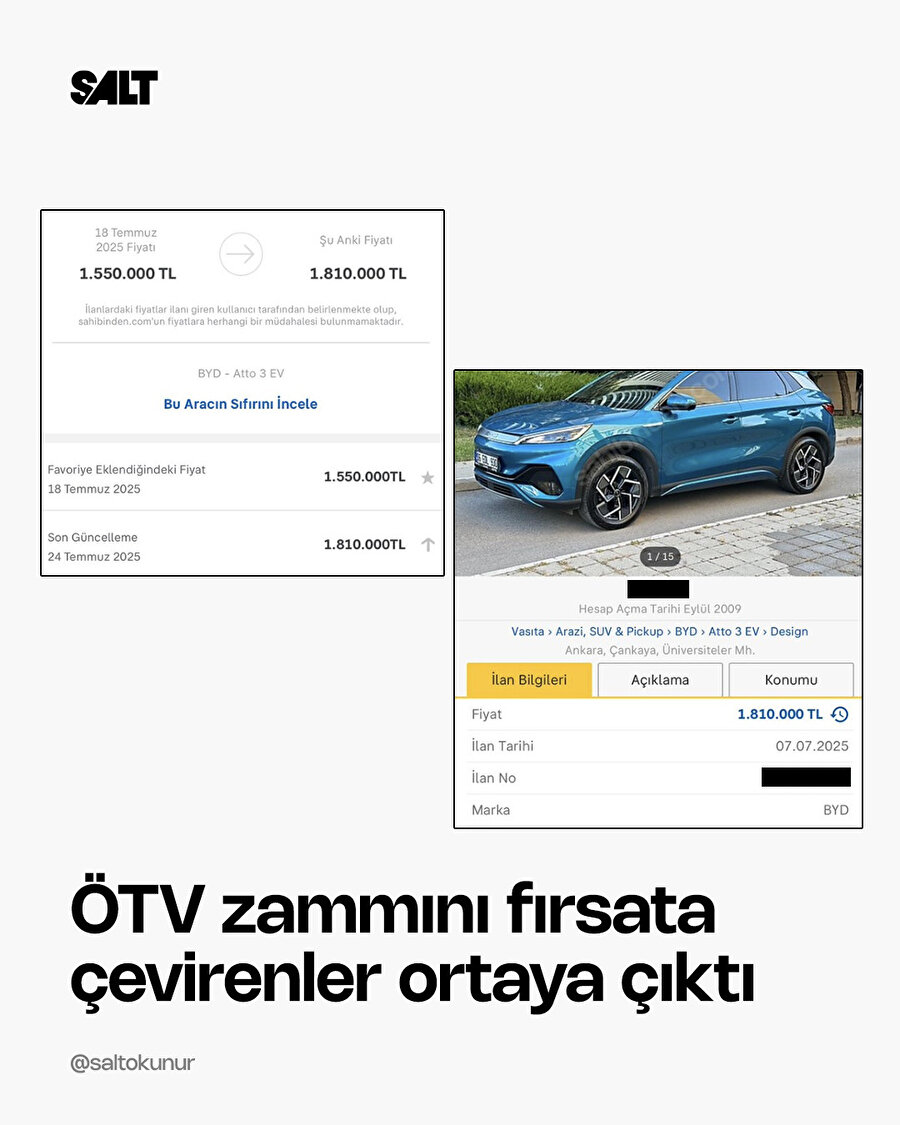 ÖTV zammı sonrası ikinci el araçlarda fırsatçılar ortaya çıktı