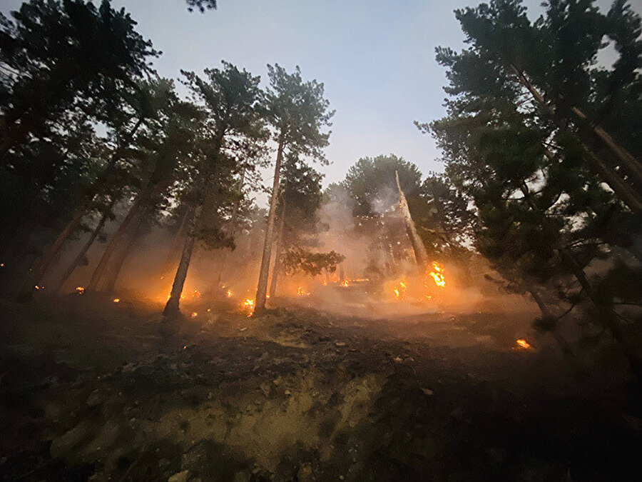 Yangın söndürme çalışmaları