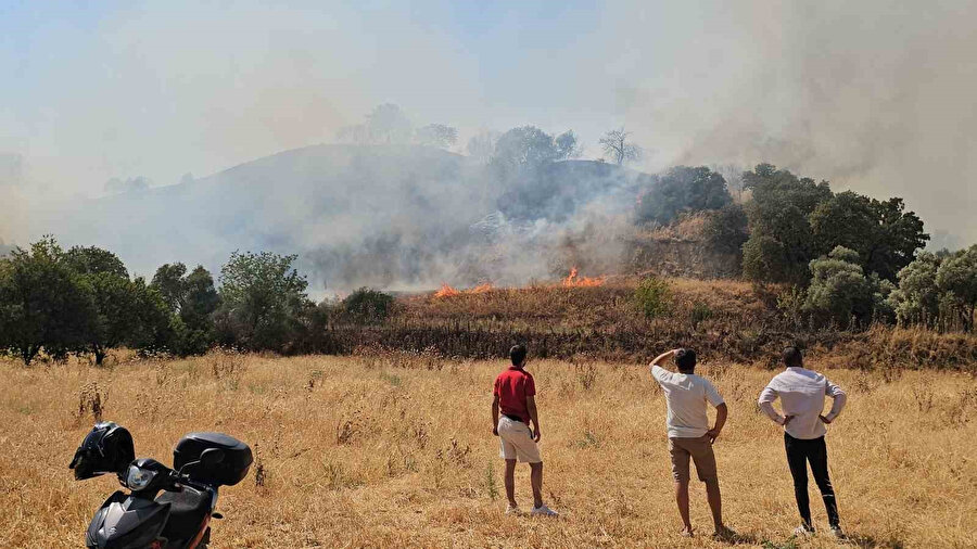 Nazilli’de zirai alanda çıkan yangın kontrol altına alındı