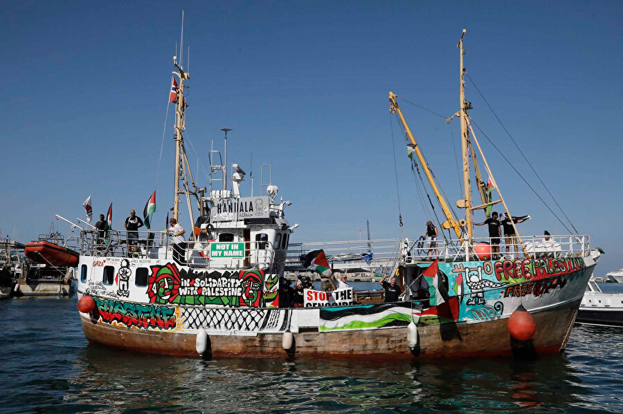 İsrail el koymuştu: Hanzala gemisindeki üç aktivist sınır dışı edilmeyi kabul etti
