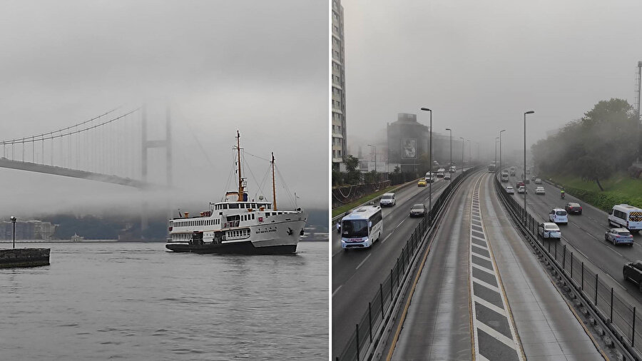 ​İstanbul Boğazı’nda sis etkili oluyor