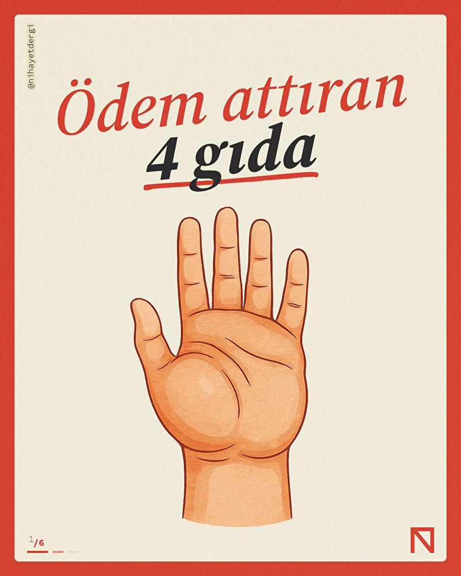 Ödem attıran 4 gıda