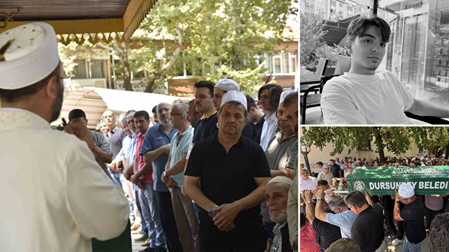ABD'de ölen üniversiteli oğlunun cenaze namazını kıldırdı.