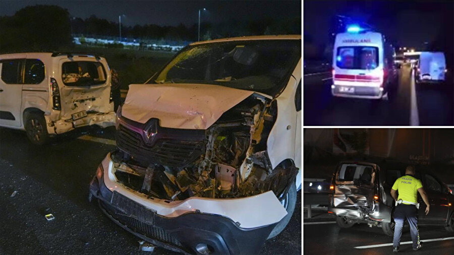 İstanbul'da 16 zincirleme araç kazaya karıştı.