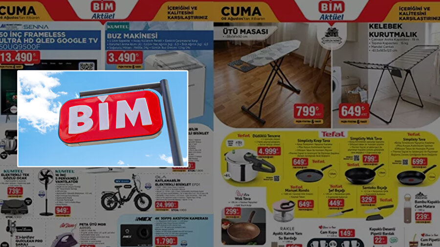 BİM aktüel kataloglar belli oldu: BİM 5-8 Ağustos aktüel kataloglarında hangi ürünler olacak? İşte BİM 5-8 Ağustos indirimlli ürünler kataloğu