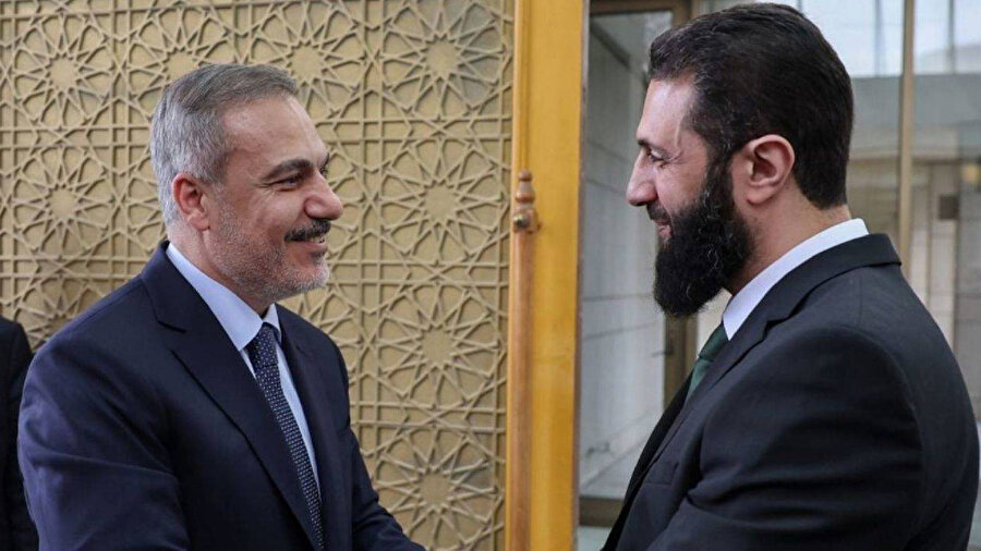 Dışişleri Bakanı Hakan Fidan ile Suriye Cumhurbaşkanı Ahmed Şara
