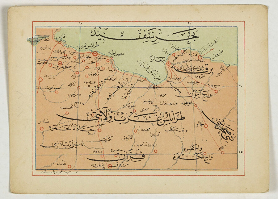 Libya haritası.