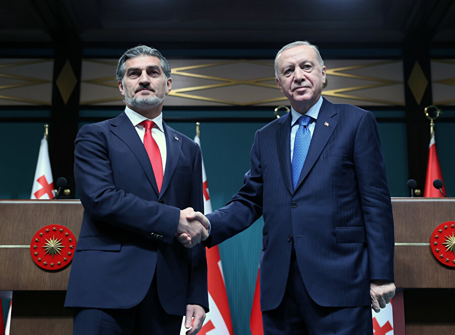 Cumhurbaşkanı Erdoğan, Gürcistan Cumhurbaşkanı Kavelashvili ile ortak basın toplantısında konuştu