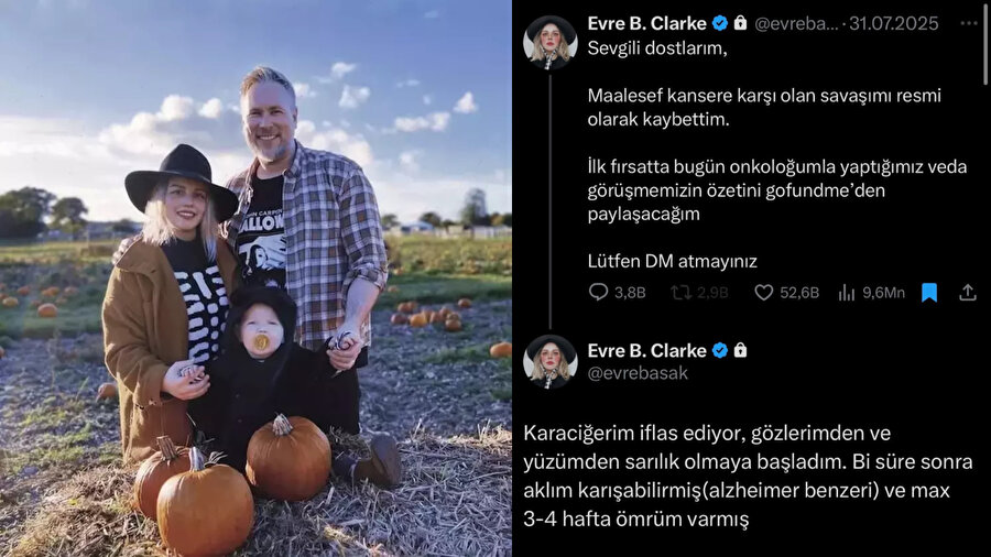 Evre Başak Clarke kimdir? Kanser mücadelesi, yardım kampanyası ve sosyal medyadaki tartışmalar | Evre Başak Clarke öldü mü?