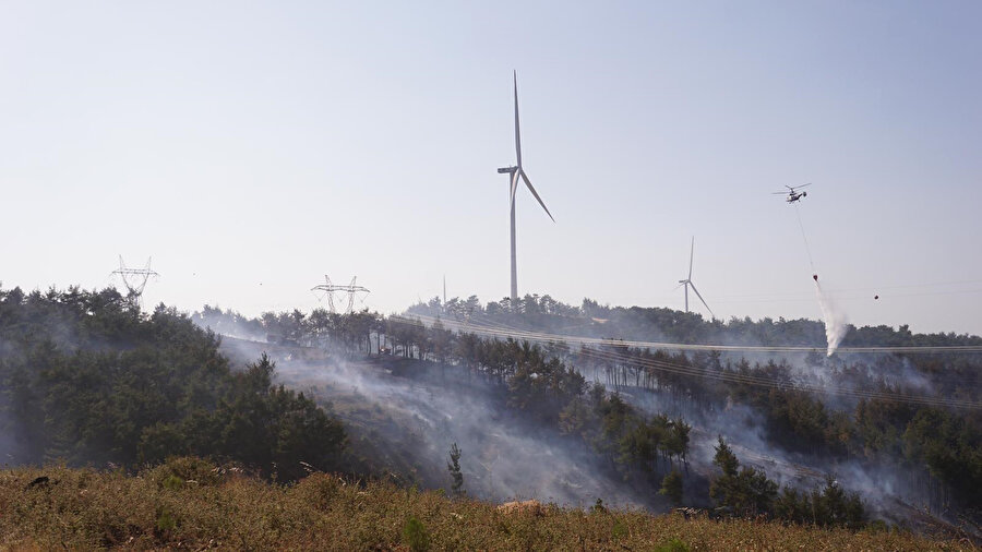 Çanakkale'de çıkan orman yangını kontrol altına alındı