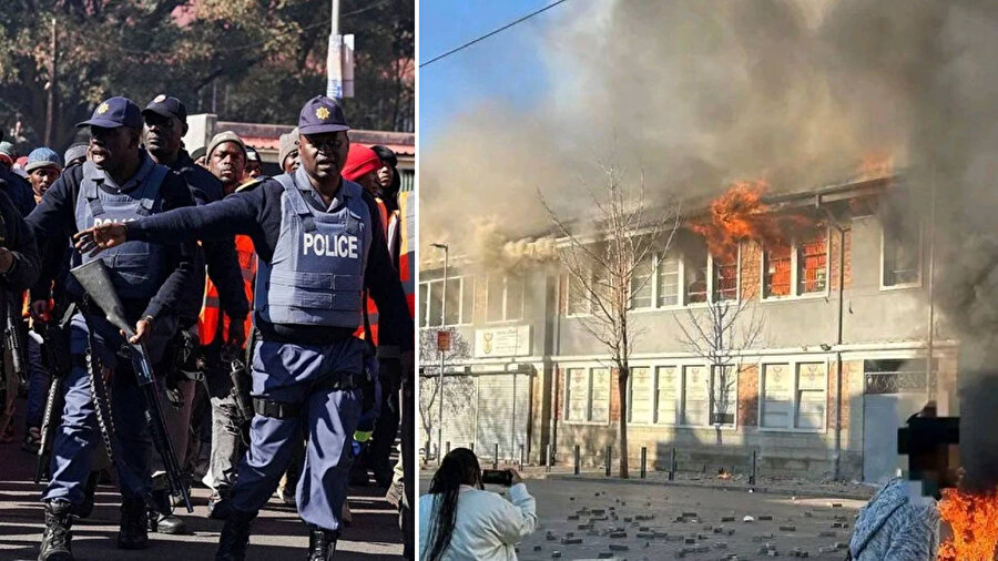 Güney Afrika’da protestolar şiddetlendi.