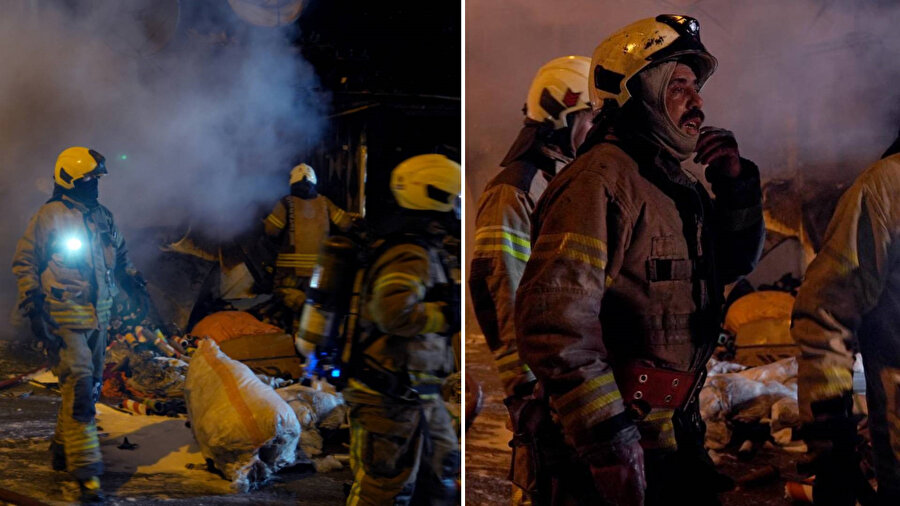 İstanbul Avcılar'da fabrika yangını.